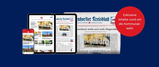 Abbildung der Produkte von dk mit Störer zur Kommunalwahl